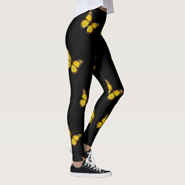 Gult Butterfly Leggings (Höger)