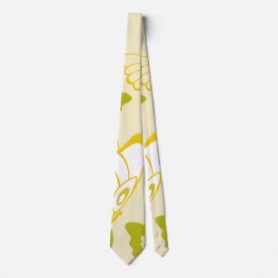 Gult Butterfly Mönster Slips