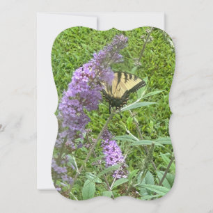 Gult Butterfly Note-kort