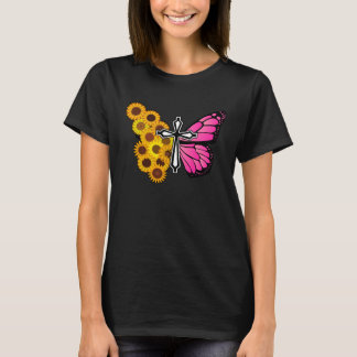 Gult Butterfly Sunwers Faith for Christian Me T Shirt
