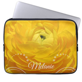 Gult Butterpe Personlig Laptop sleeve