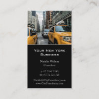 Gult Cab/Taxi, New York Photo - Affärskort