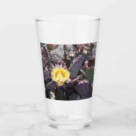 Gult cactus blomma glaskopp