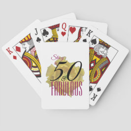 Gult Cactus Flower 50 och Fabulous Birthday Casinokort