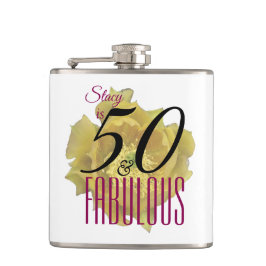 Gult Cactus Flower 50 och Fabulous Birthday Fickplunta