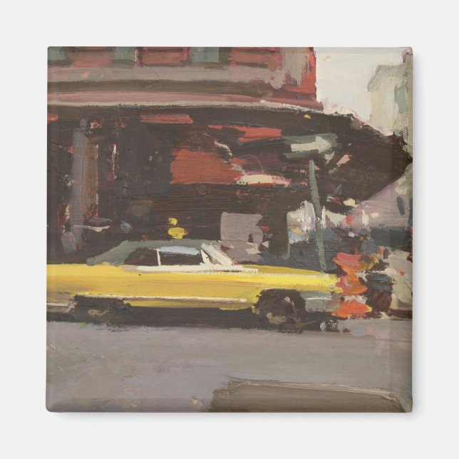 Gult Cadillac 2012 Magnet (Framsidan)