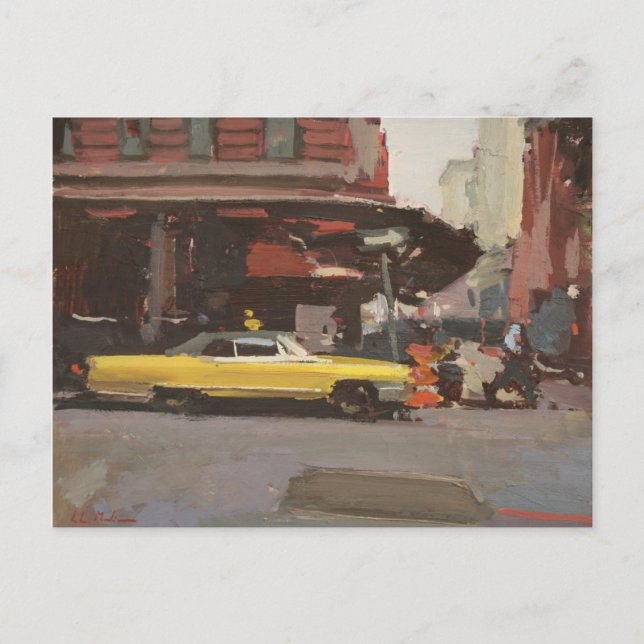 Gult Cadillac 2012 Vykort (Framsida)