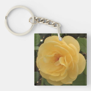 Gult Camellia Acrylic Keychain