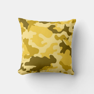 Gult Camo Dekorativ kudde