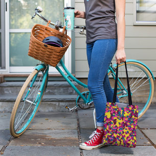 GULT CAMO MÖNSTER TOTE BAG TYGKASSE
