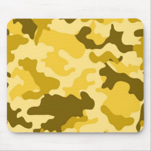Gult Camo Mousepad Musmatta