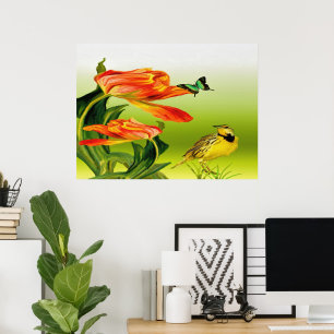 Gult Canarie namn Holly Poster