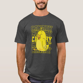 Gult Canary Bird roligt T Shirt