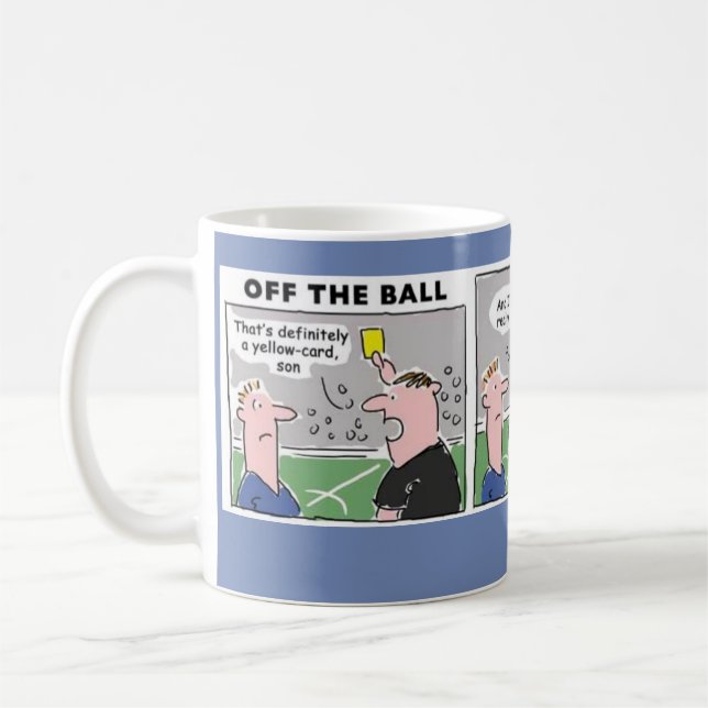 Gult Card i fotboll Kaffemugg (Vänster)