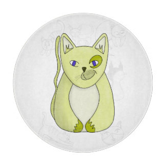 Gult Cat med Naughty Smile Duvet Cover