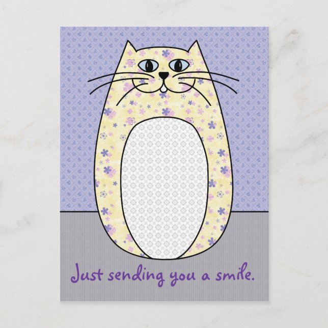 "Gult Cat" vykort (Framsida)