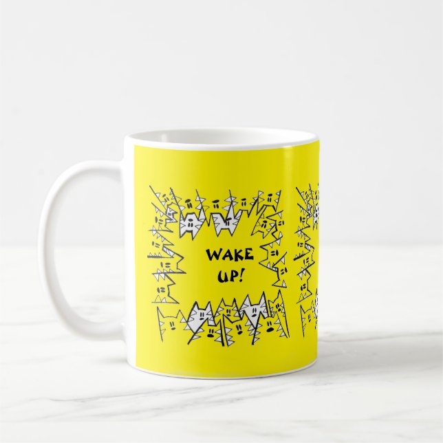 GULT CATS MUGG (Vänster)