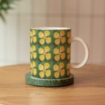 Gult Celandine Poppy Blommönster