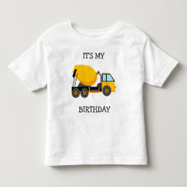 Gult Cement Lastbil Child's Det är min födelsedag T Shirt