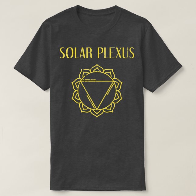 Gult Chakra Solar Plexus T Shirt (Design framsida)