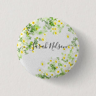Gult Chamomile Flowers Knapp