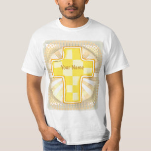 Gult Check Christian Kor T Shirt