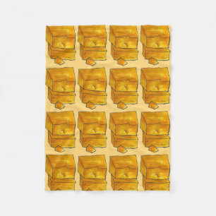 Gult Cheddar Cheese Wedge Dairy Food Foodie Fleecefilt
