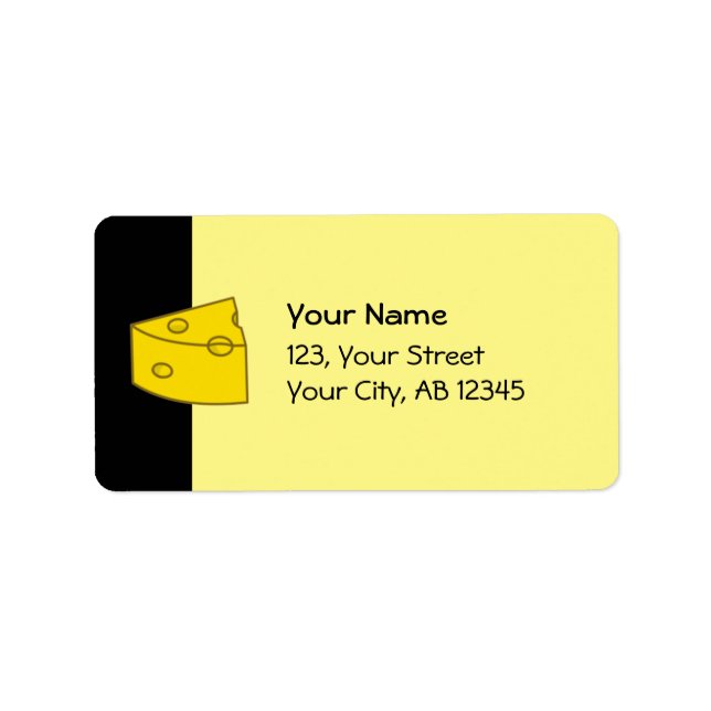 Gult Cheese Adressetikett (Framsidan)