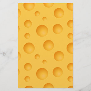 Gult Cheese Mönster Brevpapper
