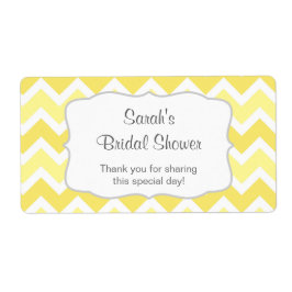 Gult Chevron-Vattenflaska eller tjänst - du anpass Fraktsedel