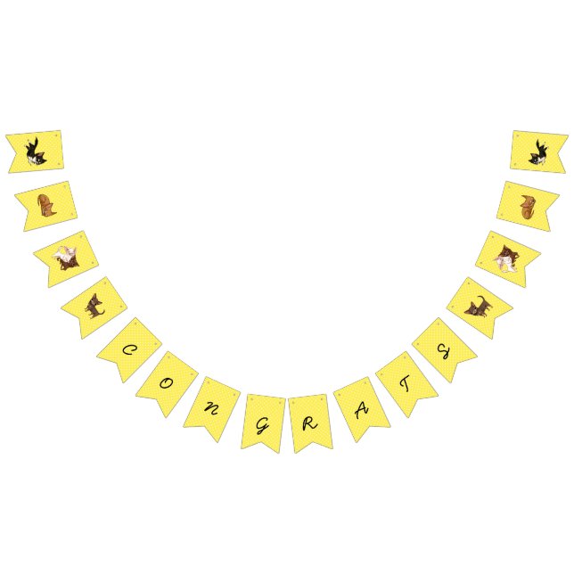 Gult Chihuahua Bunting Party Banner Vimplar (Alla)