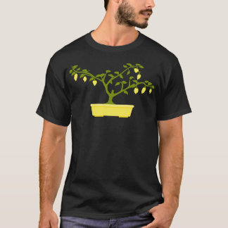 Gult Chili Bonsai i Gult Bonsai Pot T Shirt