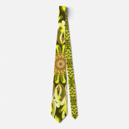 Gult Chrysanthemum Blommigt Patternerad Abstrakt Slips