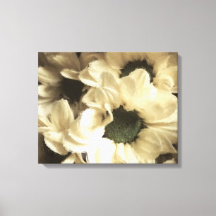 GULT CHRYSANTHEMUM CANVASTRYCK