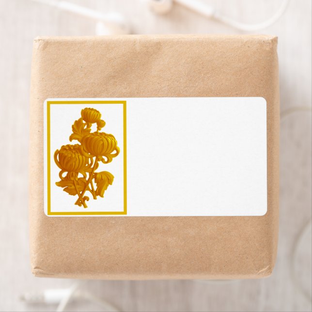 Gult Chrysanthemum Fraktsedel (Insitu)