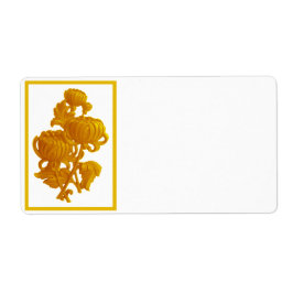 Gult Chrysanthemum Fraktsedel