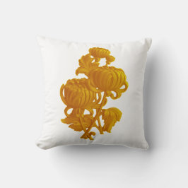 Gult Chrysanthemum Kudde