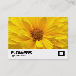 Gult Chrysanthemum Visitkort