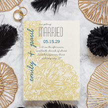 Gult Chrysanthumum Bröllop