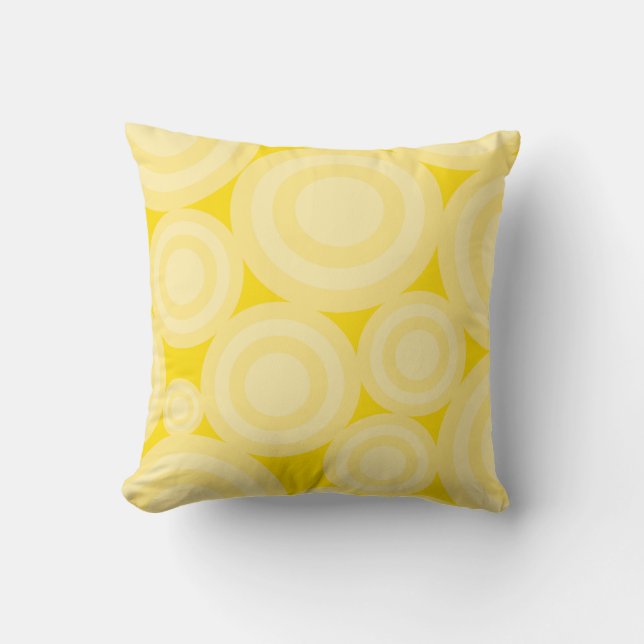 Gult Circles American MOJO Pillow Kudde (Framsida)