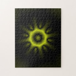 Gult Circular Starburst Pussel