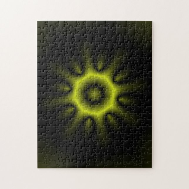 Gult Circular Starburst Pussel (Vertikal)