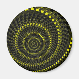Gult cirklar magneten magnet