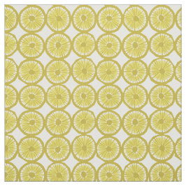 gult citronskivor mönster tyg