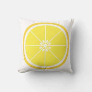 Gult Citrusfrukt Kudde