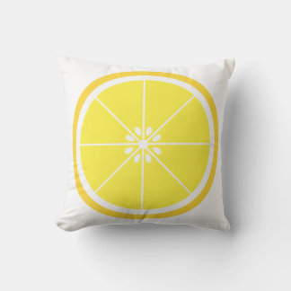 Gult Citrusfrukt Kudde