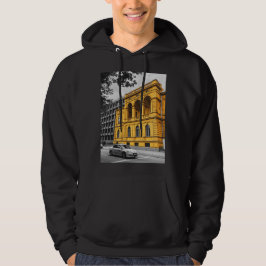 Gult City Bygger minimalistisk fotografi Hoodie