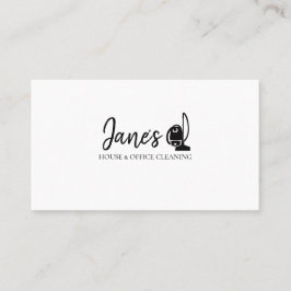 Gult Clean House Home Städning Cleaners Business Visitkort