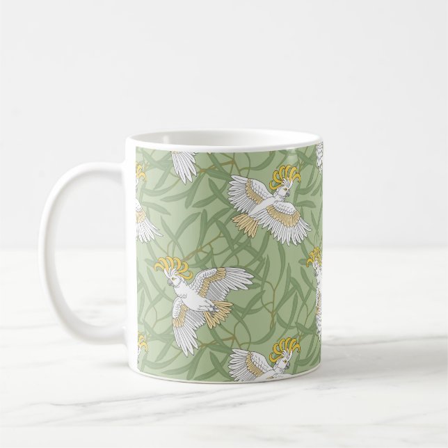 Gult Cockatoo Kaffemugg (Vänster)