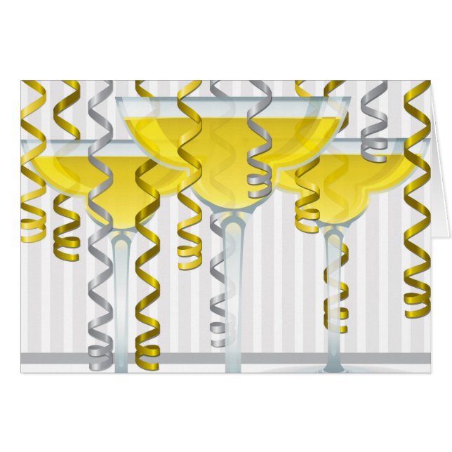 Gult, cocktail och band OBS kort (Framsidan Horizontal)